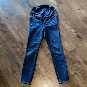 MADEWELL MATERNITY OVER THE BELLY SKINNY JEANS SIZE 25